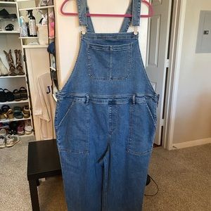 plus denim overalls